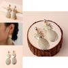 Fashion Golden Pineapple Design Metal Women Earrings For Daily Wear