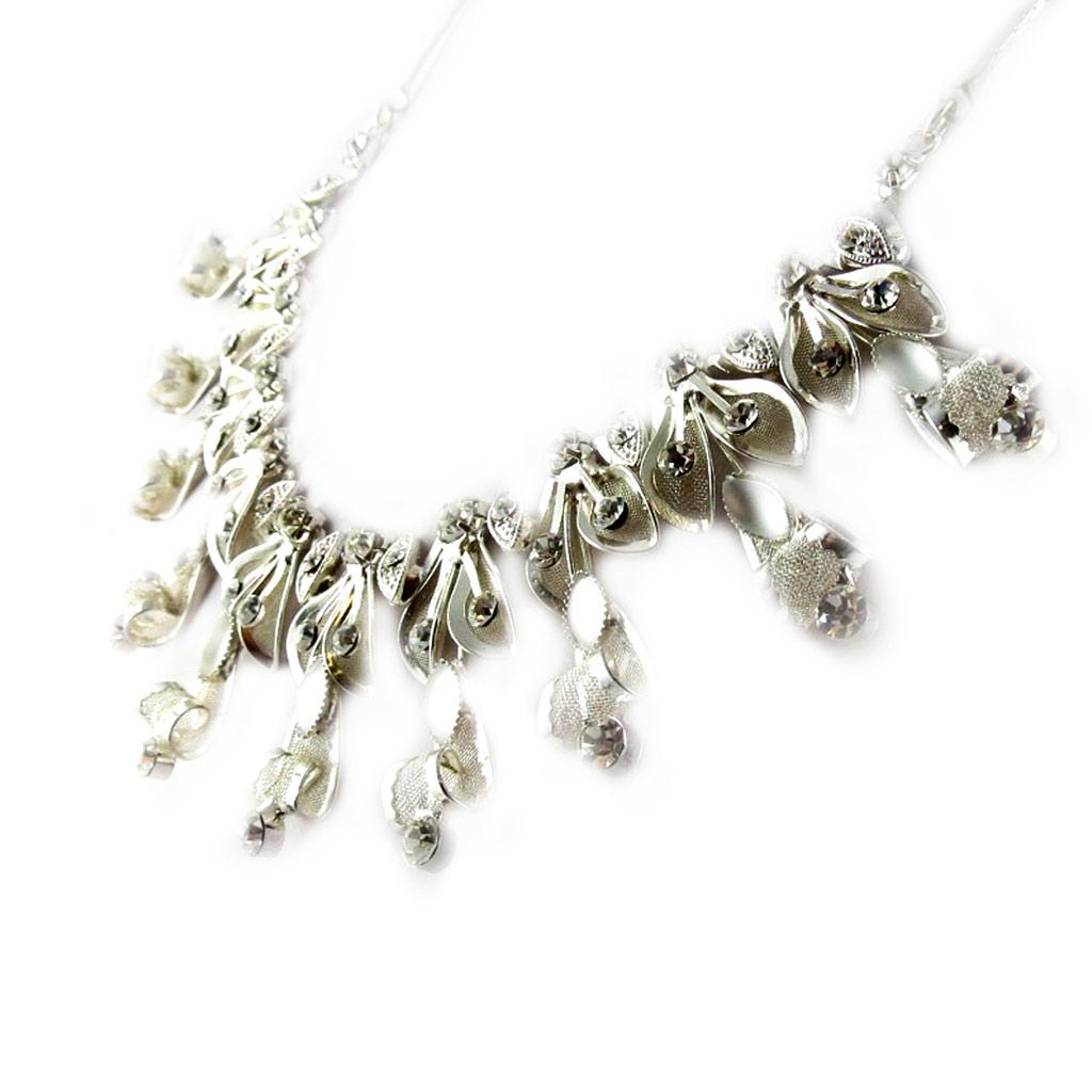 Les Trésors De Lily [E1178] — Белое дизайнерское колье «Гала»