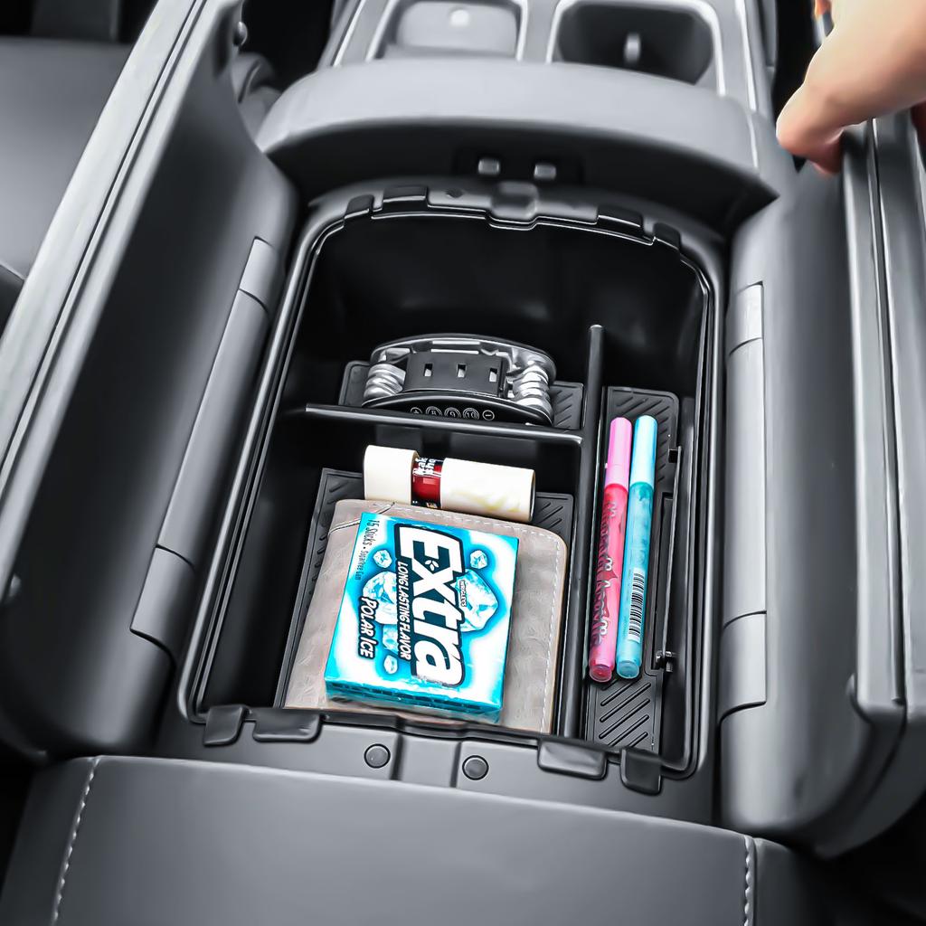 2 ШТ. Двухслойный органайзер центральной консоли, нижний лоток для Hyundai Palisade 2026 года, подлокотник для хранения, аксессуары для салона автомобиля, бокс