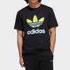 adidas Футболка с круглым вырезом Originals с принтом трилистника, мужская, черная GL5138