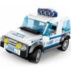 WANGE 1988 Police Car Lego Compatible Block 2888wg, Mixed Color
