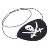 24pcs Pirate Eye Patch Skull Knife Pattern Tear Resistance Halloween Eye Patch with Adjustable
