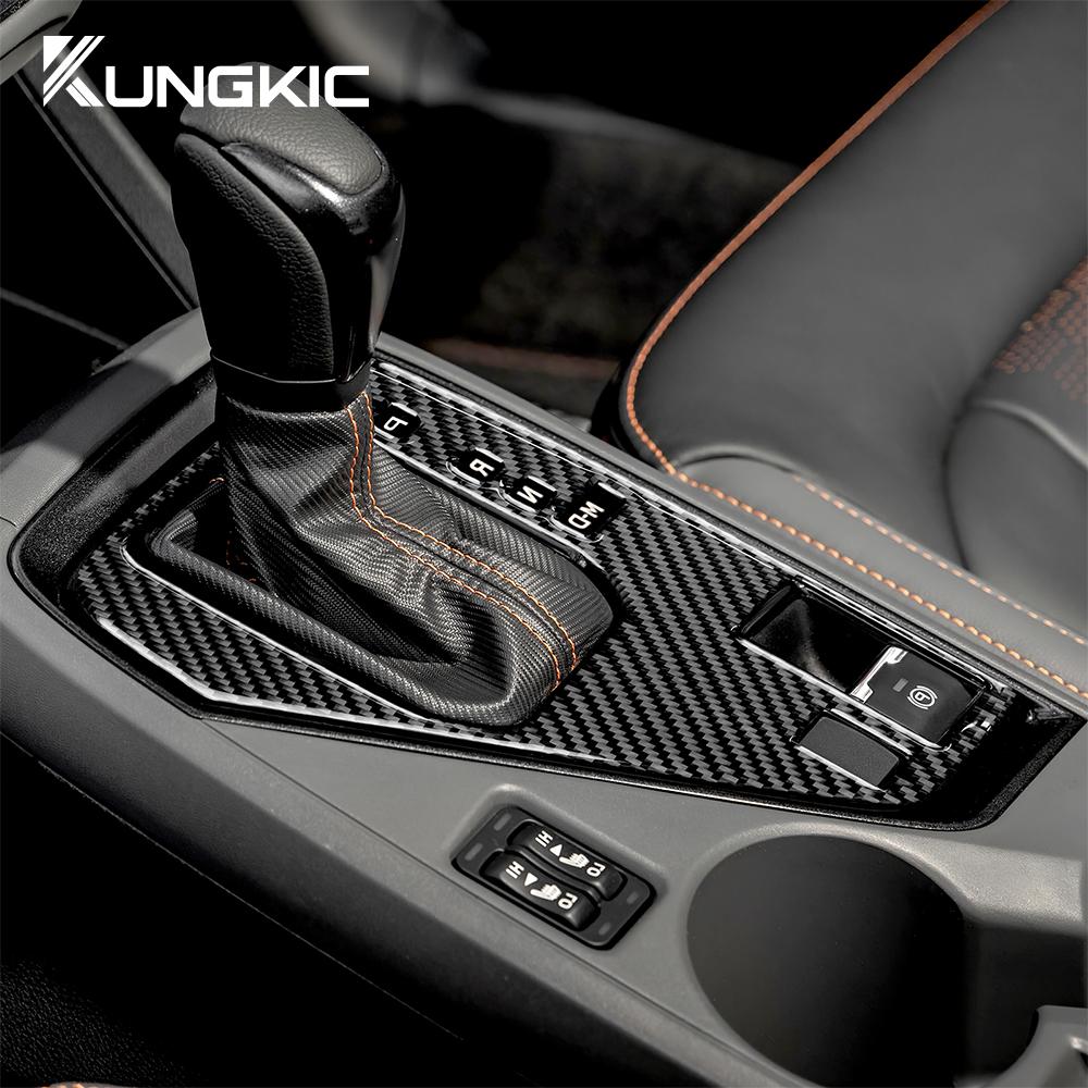 Наклейка из настоящего мягкого углеродного волокна RHD LHD для Subaru Crosstrek 2025 для Impreza 2025 Панель переключения передач автомобиля Отделка салона Аксессуары