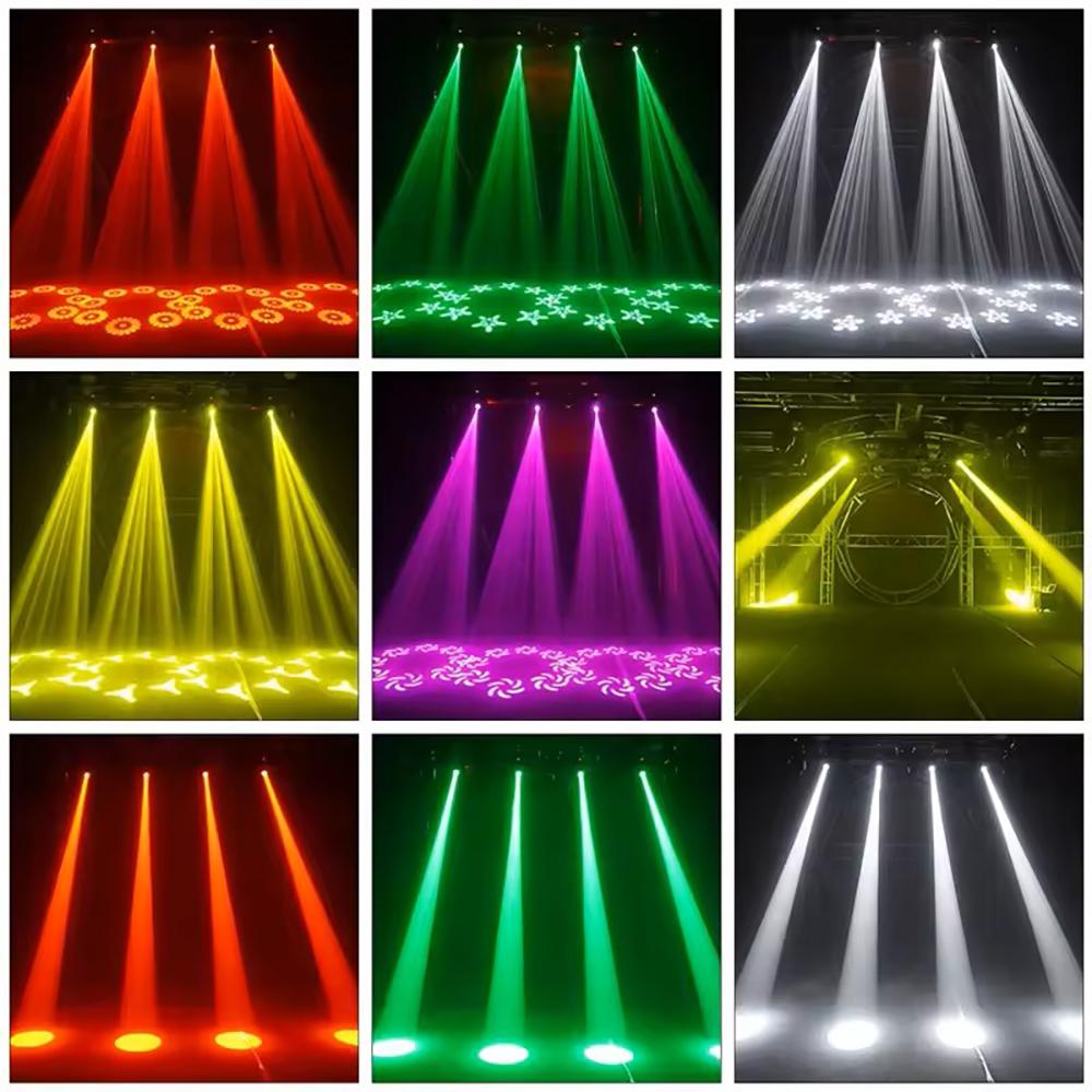 1/2/4PCS 150W 8*8 Pattern Moving Head Stage Lights DJ Party Disco Home Ambience Lamp DMX 512 12 Channel Professional Stage Light