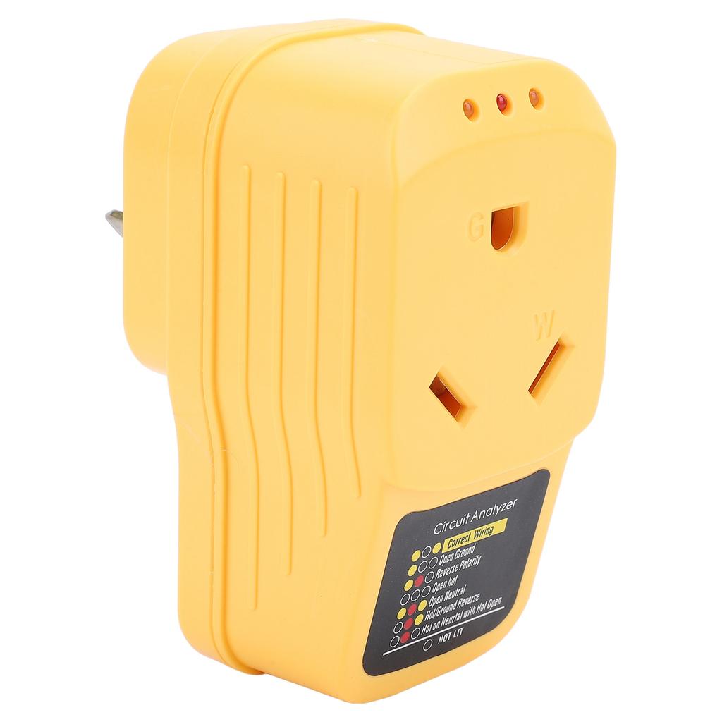 RV Surge Protector 30Amp Male to 30 Amp Female Adapter Circuit Analyzer with LED Indicator Light for Trailer AC125V