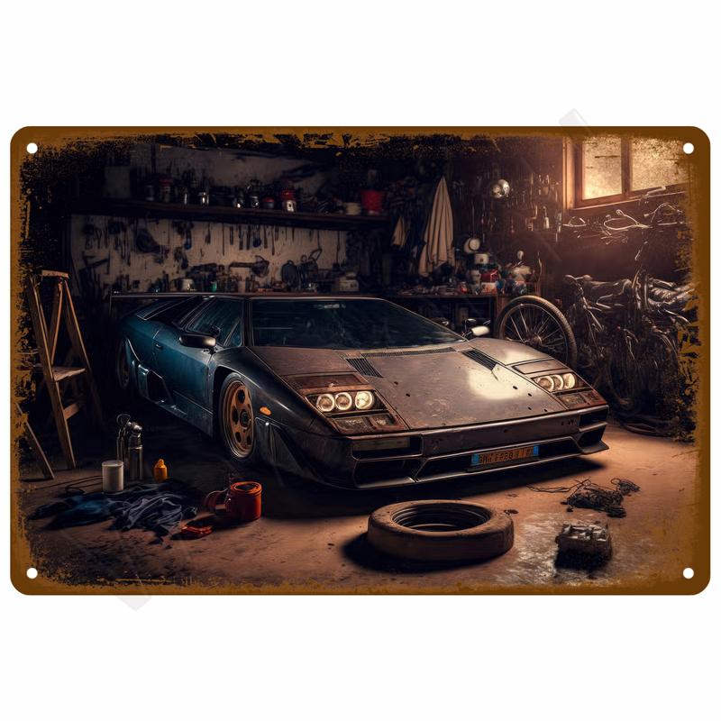 Vintage Room Decoration Home Decor Items Tin Signs Aesthetic Men Bedroom Metal Signs Retro Metal Plate Posters Wall Art Mural