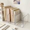 Portable Acrylic Book Stand Transparent Free Combination Bookshelf U-Shaped Book Folder Desk Storage Rack Home Office