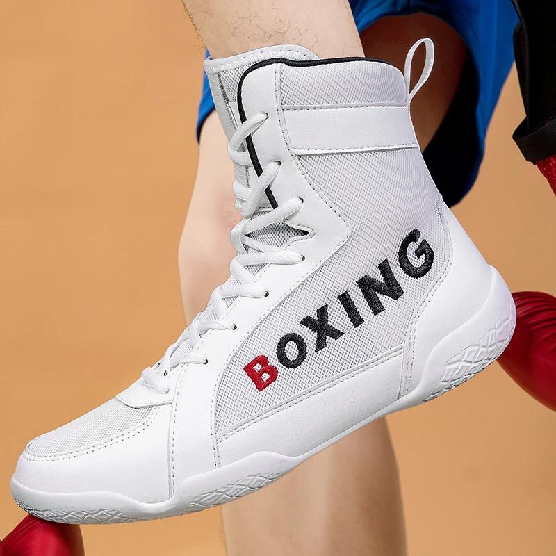 Boxing Boots Men Professional Wear-Resisting Sneakers Sports Training Combat Adult Fitness Athletic Brand Non-Slip Boxing Shoes