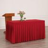 Solid Color Rectangle Table Skirts Soft Elastic Table Cloth Fitted Table Cover  Wedding