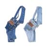 Джинсовый комбинезон, одежда для собак, одежда для маленьких собак, джинсовый костюм чихуахуа, аксессуары для собак, костюм мопса, одежда для щенков, S-2XL