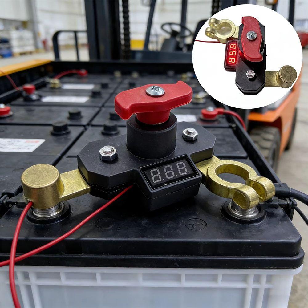 Digital Voltage Display Battery Safety Cut-off Switch Battery Power Switch Vehicle Electrical