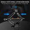 2Ton Mechanical Manual Scissor Jacks With Stabilizer Base & Handle For Car/SUV Tire Replacement And Emergency Roadside Repair