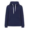 Women's Casual Loose Solid Color Long-sleeved Crewneck Sports Hoodie
