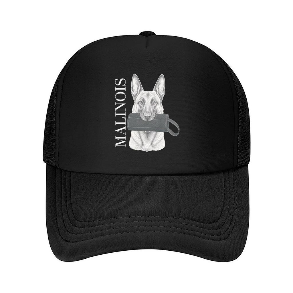 Malinois Dog Sport Bite Sleeve Mesh Baseball Cap For Womens Unisex FeUnisex Beach Dad Hat Hip Hop