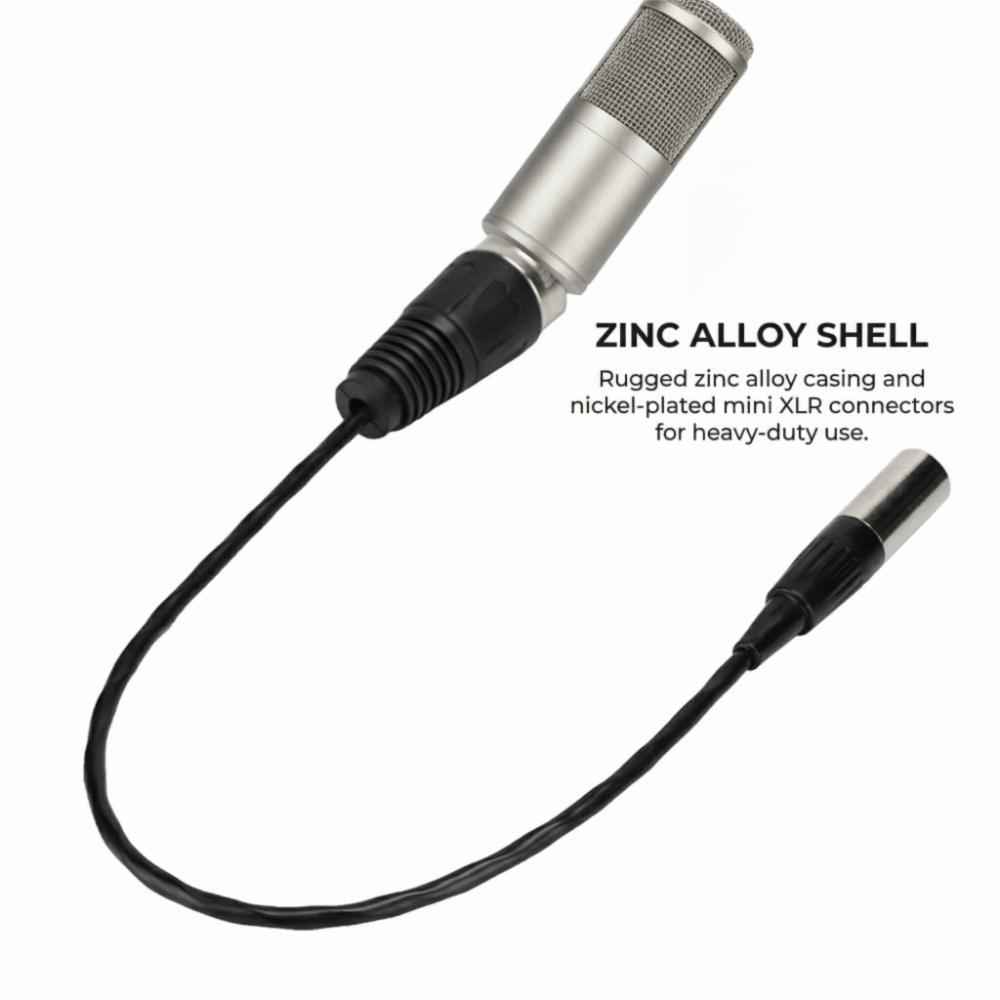 Stable Audio Camera Mic Cord Plug and Play Transfer Cable for Canon Audio Cable Video Recording