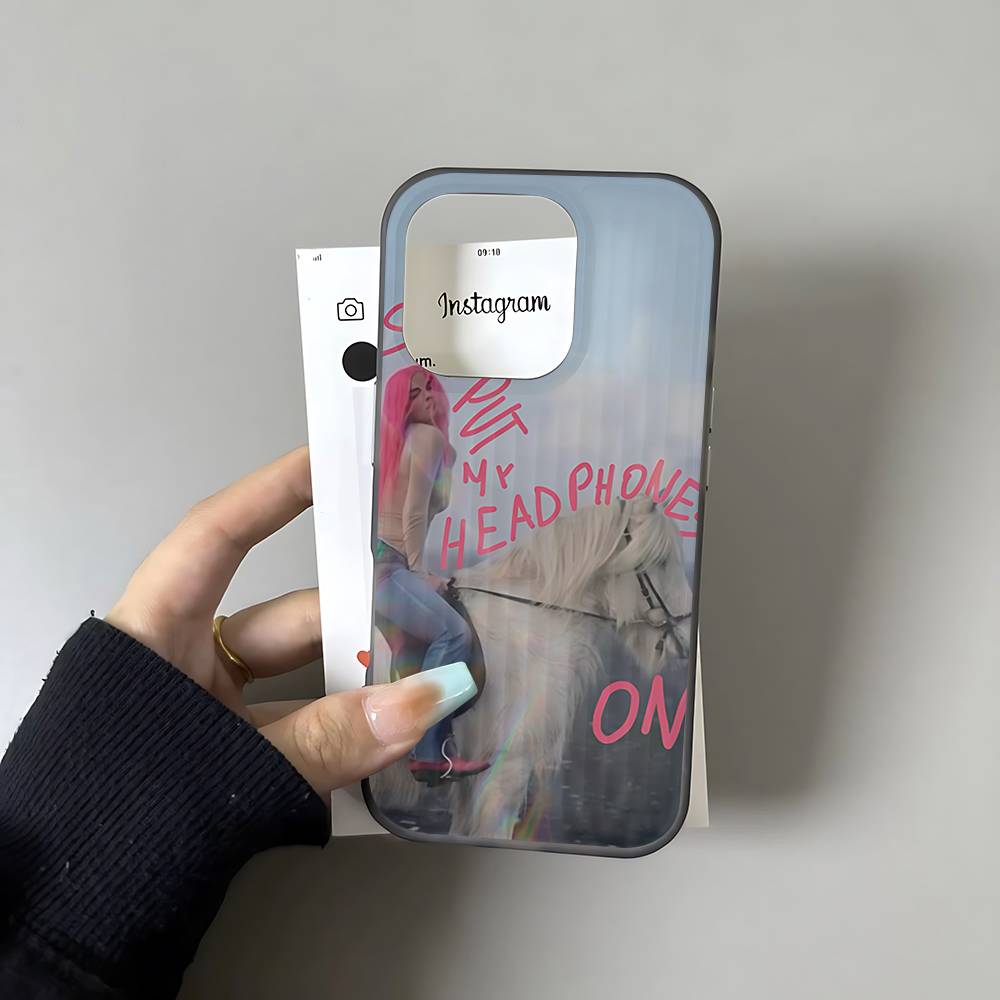 A-Прозрачный мягкий гофрированный чехол для телефона Addison Rae для IPhone 17 15 16 11 12 13 14 Pro Max Plus Pro