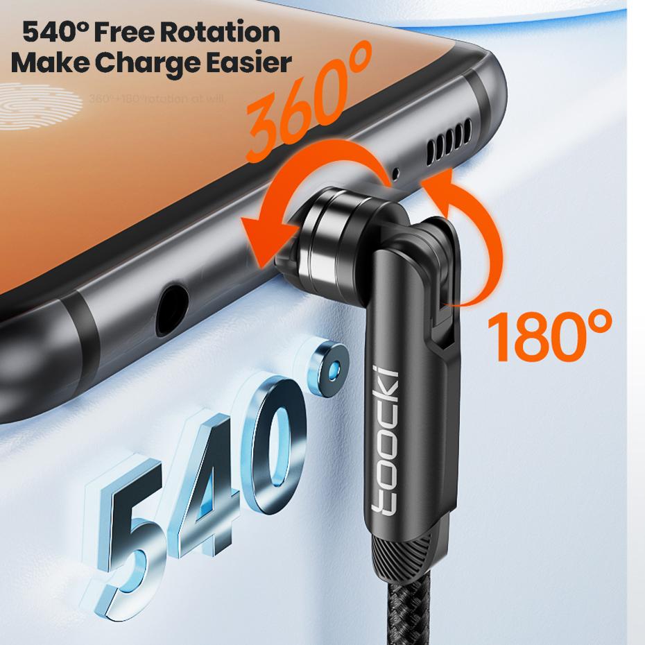 Магнитный кабель Tooki для быстрой зарядки, кабель Micro USB Type C для iPhone, Samsung, Xiaomi, магнитное зарядное устройство, провод для передачи данных мобильного телефона