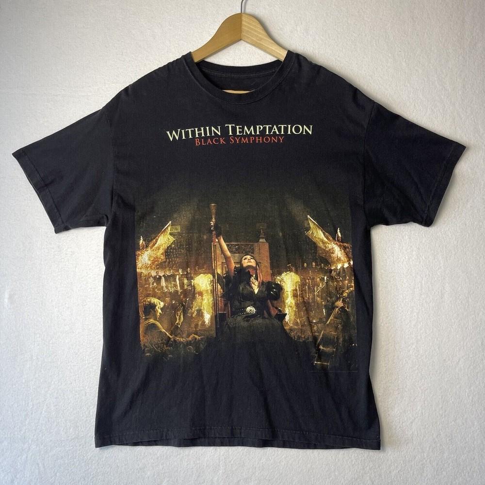 2011 vtg Within Temptation The Unforgiving Shirt Black Unisex T-Shirt
