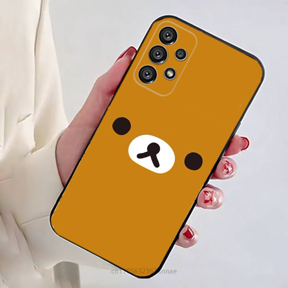 Милый мишка R-Rilakkuma Чехол для телефона Samsung Galaxy A54,34,24,73,53,52,52S,04S,04E,A72