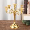 Metal Zinc Zinc Alloy Candle Holder Electroplated Candelabrum European Candlestick  Hotel