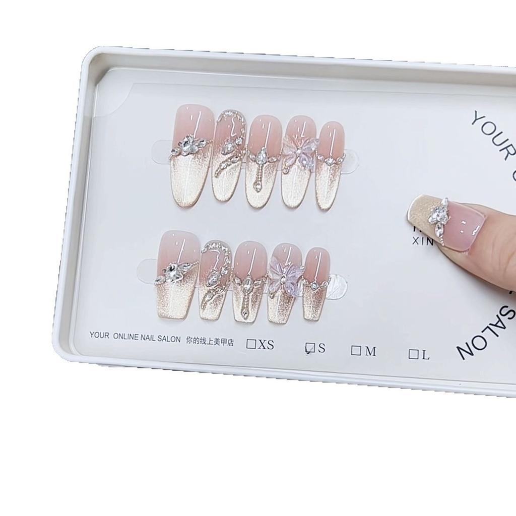 Чисто ручная работа Фототерапия Носит Броню Змея Бегать Стиль Кошачий глаз Многоразовый Патч для нейл-арта