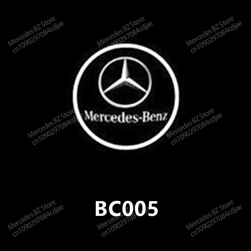 TFHM4 2Pc LED Car Door Welcome Light Logo Laser Projector Lamp For Mercedes Benz E C Class W205 W212 ML AMG W177 W247 W176 GLA GLC GLE