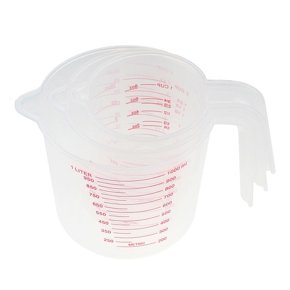 250/500/600/1000 мл пластиковый мерный стакан, кувшин, поверхность с носиком, кухонные принадлежности, качественная чашка с градуированным качеством Kitchen-40