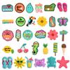 30Pcs Summer Sunshine Style Series PVC Shoe Charms for Shoe Decorations Shoe Accessories
