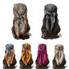 Luxury Print Imitation Silk Square Scarf Women Spring Neck Tie Shawl Wraps Female Hair Hand Wrist Headkercheif Hijab Bandana