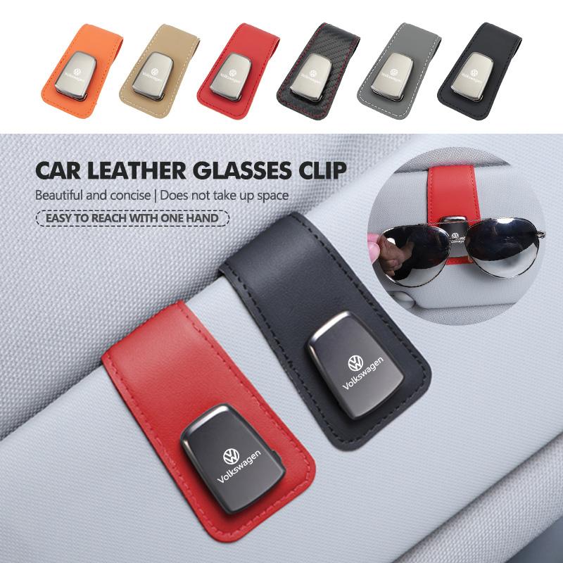 Simple Car Glasses Clip Card Ticket Eyeglasses Storage Holder For Volkswagen VW Polo Jetta Sagitar Magotan Passat B5 B6 B7 CC zg9