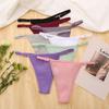 Cotton Lace G-String Women Thongs Lingerie Low Rise Panties Adjustable Waistband Straps Hipster Underwear Female Intimates