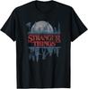 Футболка унисекс Stranger Things с синим градиентом и логотипом Изнанки