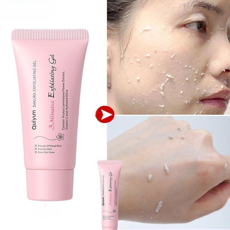 Сакура Отшелушивающий Пилинг Гель Скраб для лица Увлажняющий Питательный Восстанавливающий Скрабы Крем для лица Красота Уход за кожей