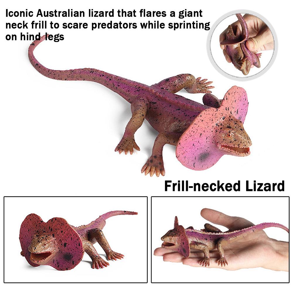 Реалистичная ящерица из ТПР, Высококачественная, Мягкая, Прочная, Моющаяся, Ультра-детализированный дизайн, Подарок на день рождения, Рождество и в школу