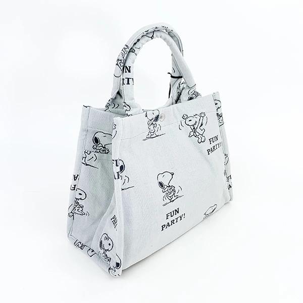 Snoopy Jacquard Tote Bag (gray) Rootote (ROOTOTE) SNOOPY