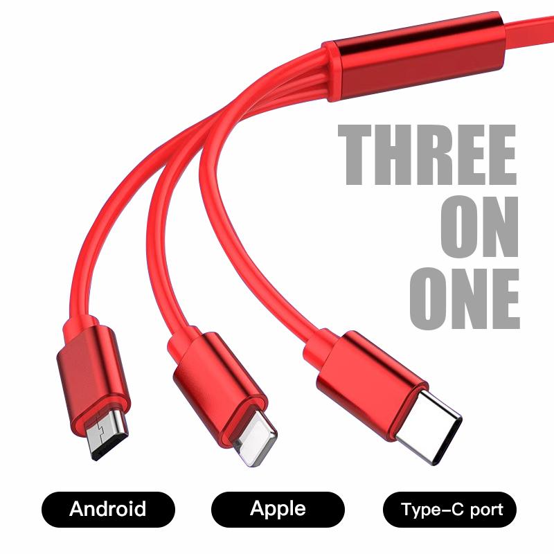 VRN2 Автомобильный Быстрозарядный 3-в-1 Кабель для передачи данных Micro USB Type-C Для Mercedes Benz AMG W204 W205 W203 W211 W212 W213 W201 W210 W124 W126
