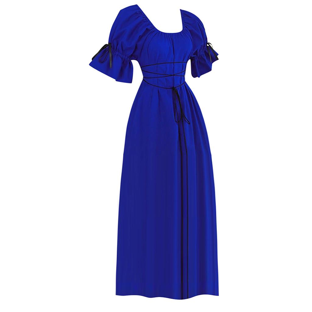 Женское винтажное платье с короткими рукавами-лепестками, платье для косплея