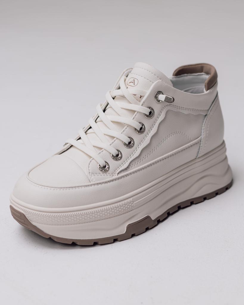 Ботинки на платформе Allsy 193402 36 молочные кожа