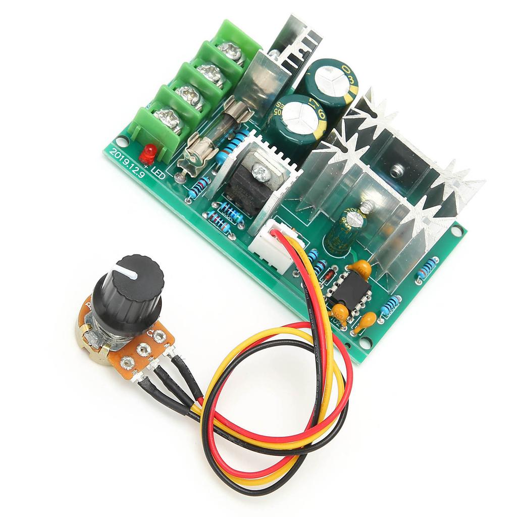 Регулятор скорости двигателя PMW Модуль управления переключателем Регулятор тока DC 10В-60В 20А