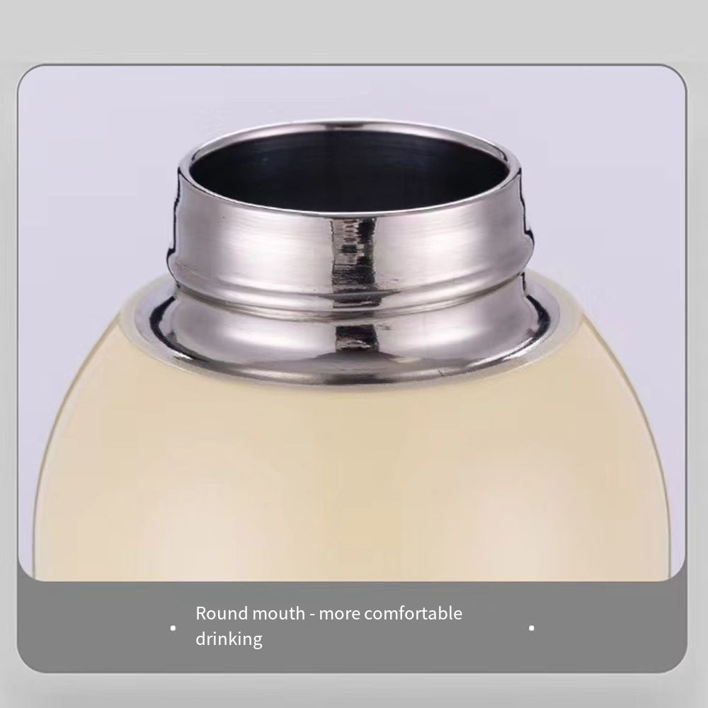 Lifting Ring Coffee Mug Simple Travel Water Bottle Portable Mini Vacuum Thermos Cup  Tea