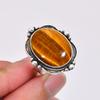 Желтый Тигровый Глаз - Южная Африка Кольцо из серебра 925 пробы V7995, Желтое кольцо, Овальное кольцо, Подарок на День святого Валентина, Подарок для нее, Подарок на день рождения, Украшения ручной работы