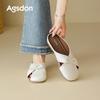 Augustine Bag Head Half Slippers Women's 2025 New Summer Wear with Skirt One Pedal Cold Slippers for Pregnant Women