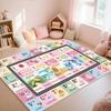 Яркий коврик-буквы и цифры ABC 123 - Детский обучающий ковер для спальни, игровой комнаты, украшение ковра, узор с буквами, животными, образование