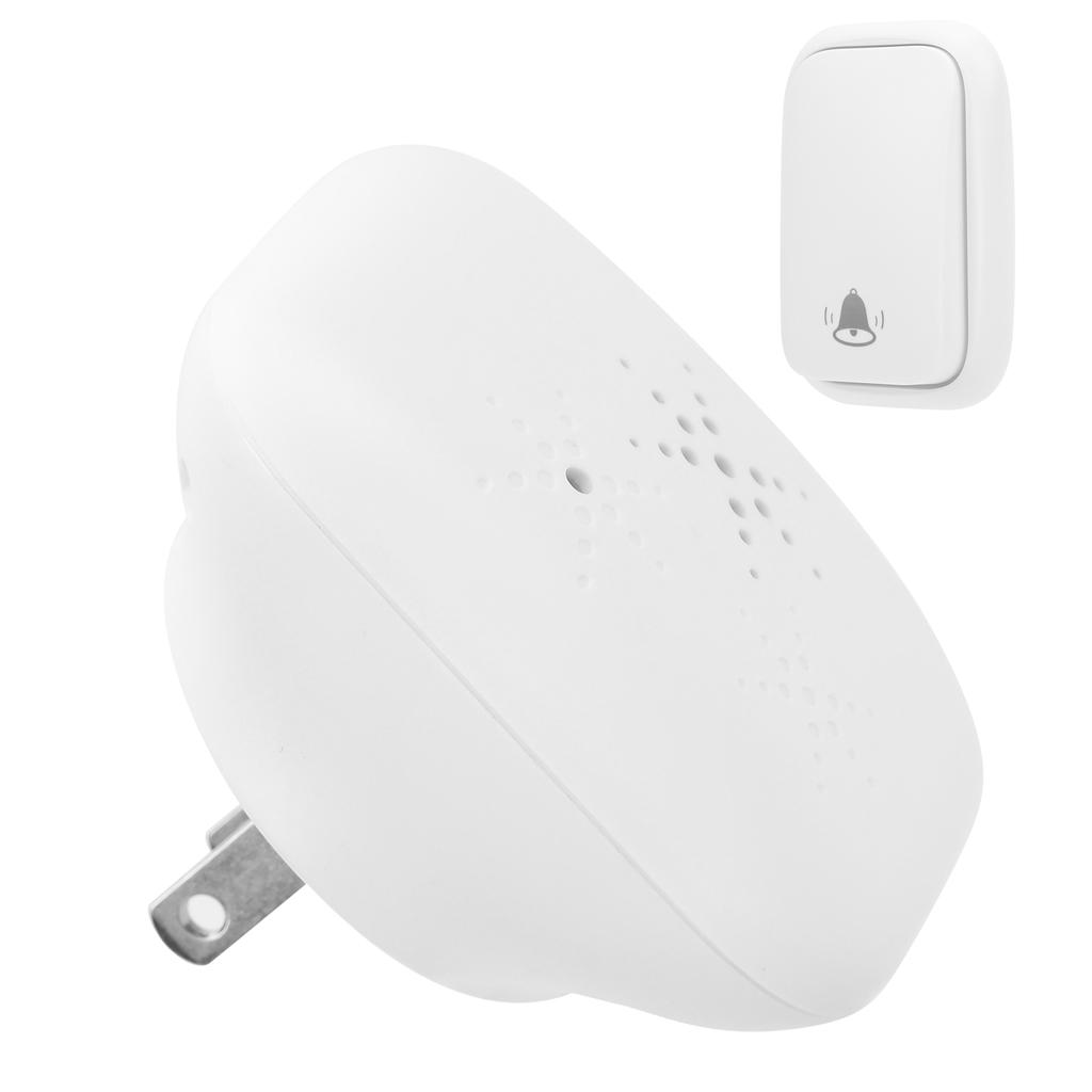 Battery Free Wireless Doorbell Remote Control 150m Range 38 Melodies 433MHZ ABS AC