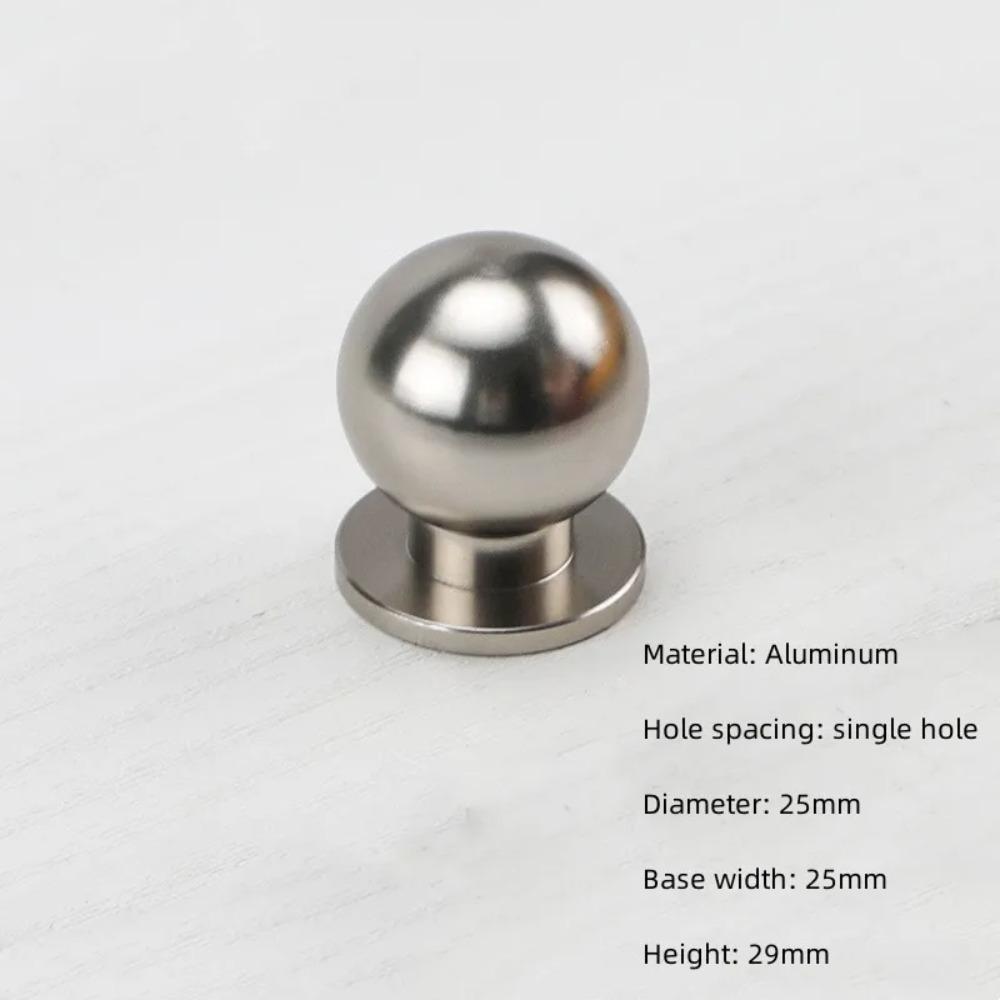 Silver Furniture Handle Single Hole Furniture Knobs Small Door Handle Cabinet Pulls  Wardrobe