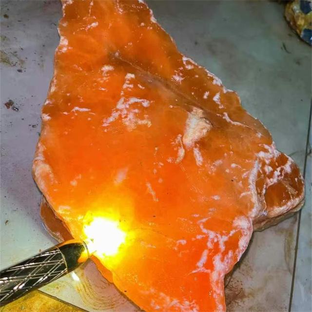 Big Size Rough Crystals Healing Stones Natur Orange Selenite Raw Gemstone Carved Ball Reiki for Sale