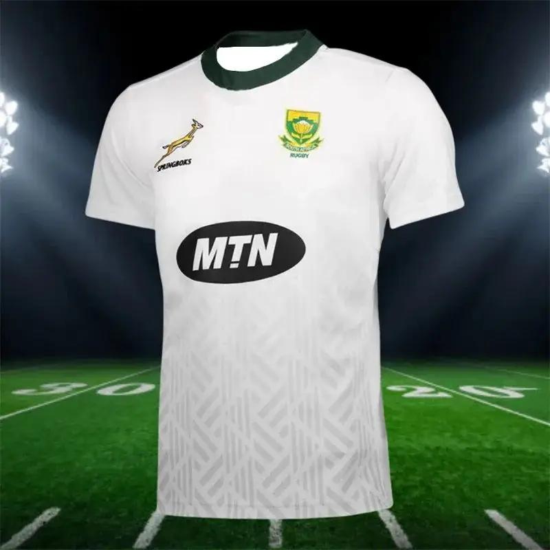 Men 25‑26 South Africa Rugby Jersey Summer Quick Dry Breathable Short Sleeve Sports T‑shirt