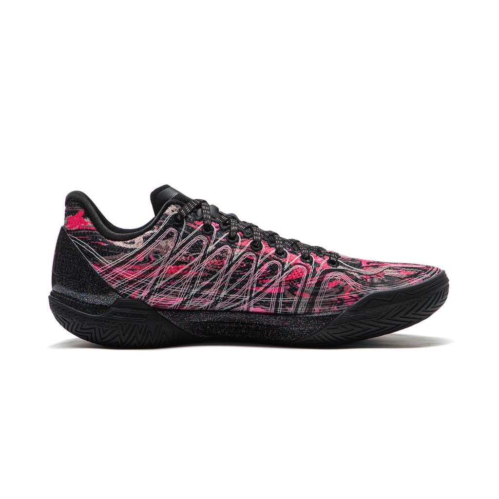 Баскетбольные кроссовки Li Ning Gamma 2 Low top Мужские Черно-розовые ABAV033-7