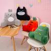 Waist Cushion with Arm Support Cartoon Plush Throw Pillow Stuffed Waist Pillow Back Cushion for Sofa Bed Couch Office Chair