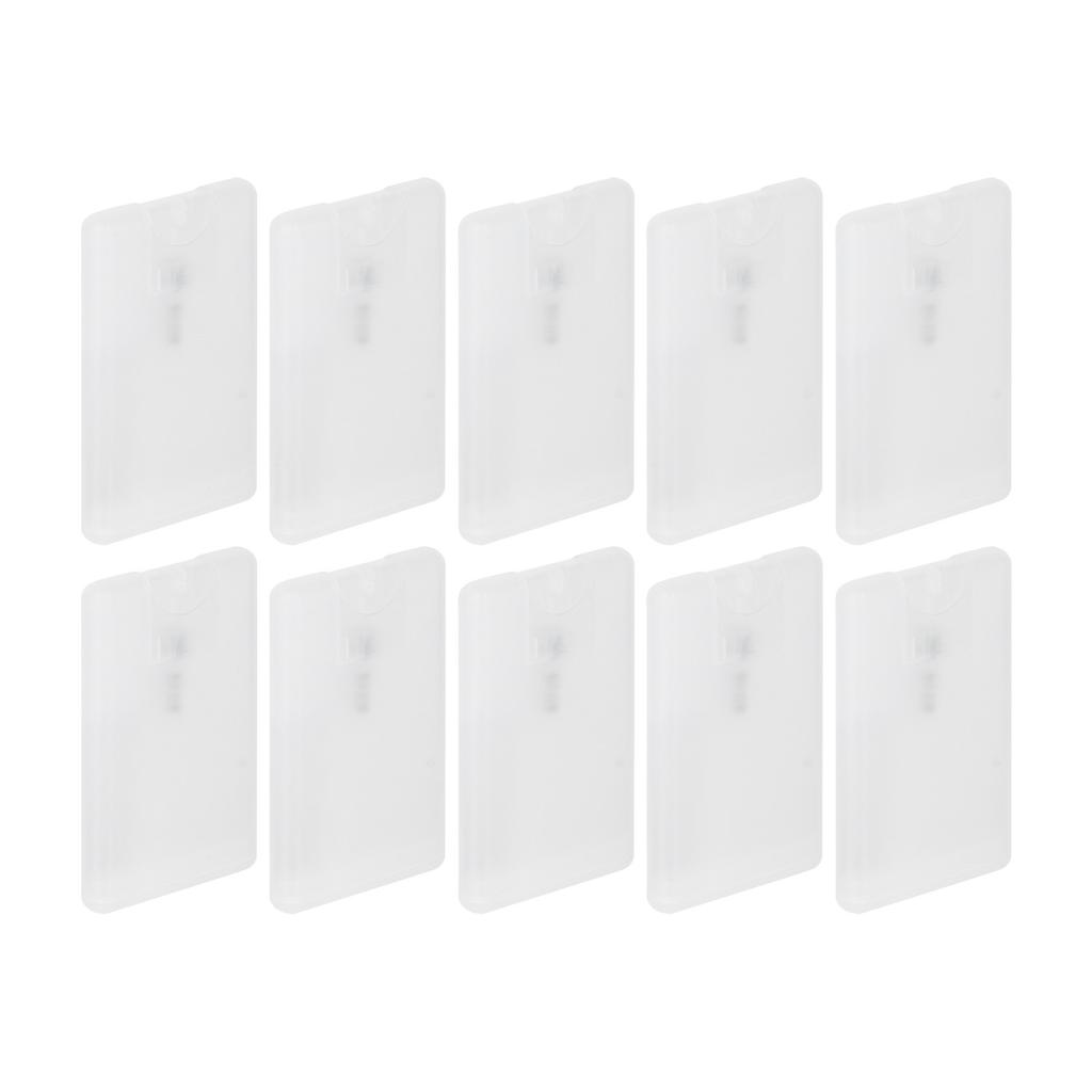 10pcs 20ml Cardcase Perfume Spray Bottles Credit Card Fine Mist Spray Bottle Empty Flat Atomizer Pump